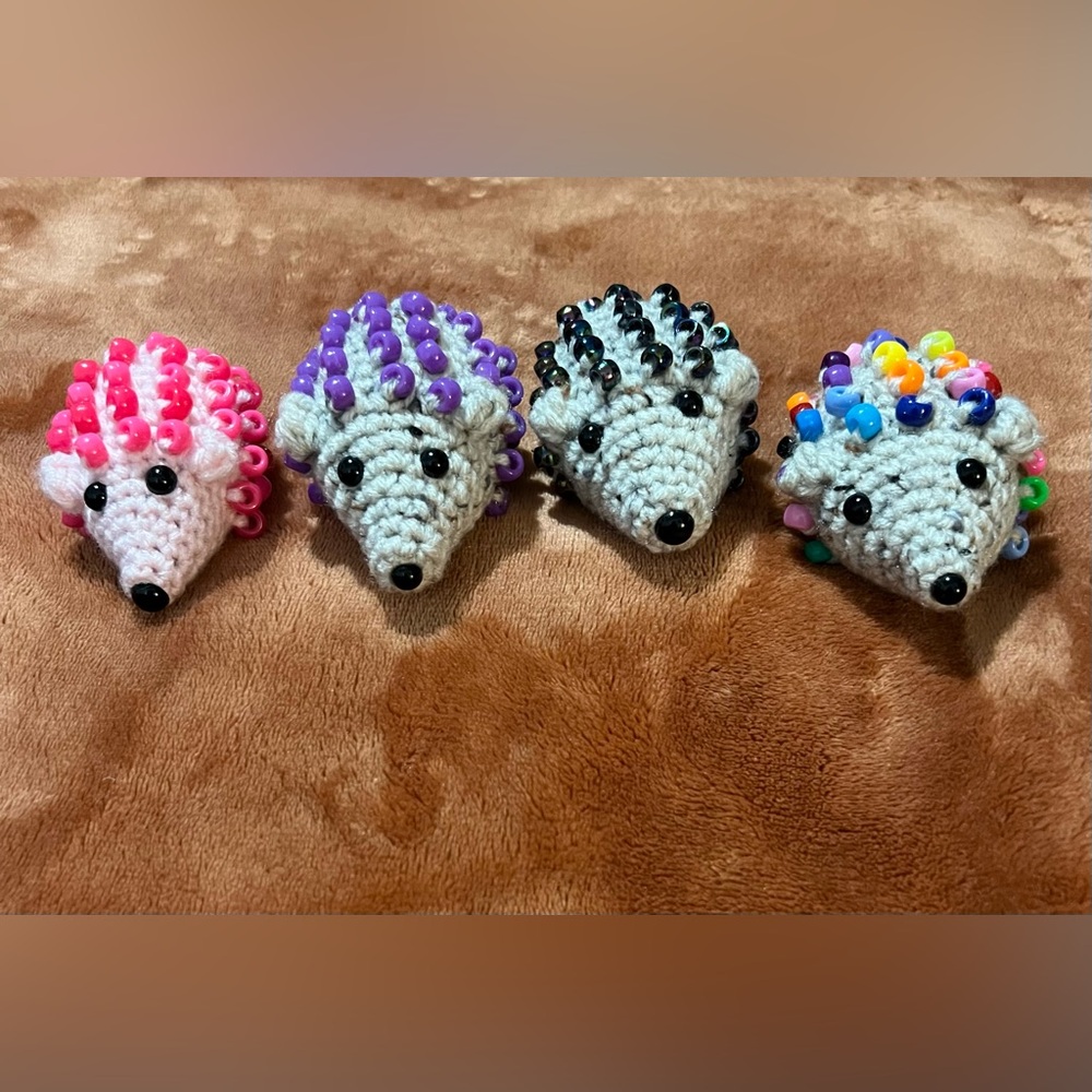 Crocheted Fidget Hedgehog 🦔 - Picture 3 of 3